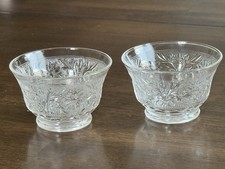Anchor Hocking Sandwich Clear 40s-60s Glass Custard Cup About 3 5/8