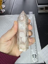 Pink Flower Agate Quartzy Tower 186g picture