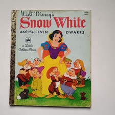 Vintage Little Golden Book Walt Disney's Snow White And The 7 Dwarves Book 1979 picture