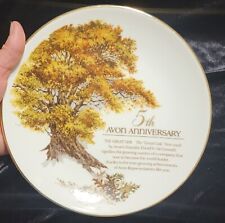 Vintage 1989 Avon 5th Anniversary Porcelain Plate 22k Gold Trim Made in Japan picture