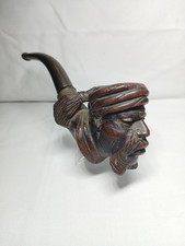 Vintage Antique Hand Carved Wood  Smoking Pipe Old Unique Used  picture