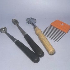 VINTAGE 1970’s VARIOUS KITCHEN UTENSILS- Wood Handles-Made In France picture