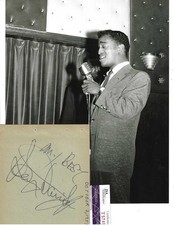 Sammy Davis Jr Autographed Album Page JSA Singer Hollywood Actor Dancer Comic picture
