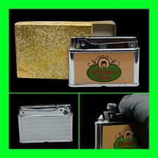 Vintage Clicquot Club Soda RARE Flat Ad UNFIRED Petrol Cigarette Lighter w/ Box  picture