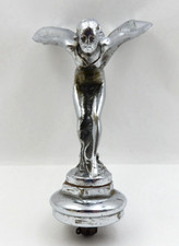 VINTAGE ROLLS-ROYCE SPIRIT OF ECSTASY FLYING LADY HOOD ORNAMENT RADIATOR CAP picture