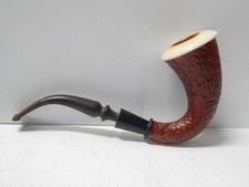 Lg  VINTAGE CALABASH SHERLOCK HOLMES STYLE TOBACCO SMOKING PIPE PORCELAIN BOWL picture