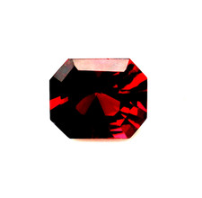 Emerald Cut Loose Gemstone Brown Hessonite Garnet Natural CERTIFIED 10.60 Ct picture