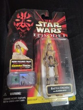 Vintage 1998 Hasbro Star Wars Episode 1 Battle Droid Figure CommTech New picture