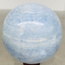 1900G Natural Blue Celestite Crystal Sphere Ball Healing Madagascar picture