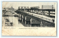 1906 Charlestown Bridge And Elevated Boston Massachusetts MA Antique Postcard picture