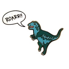 ⚡RARE⚡ PINTRILL x COACH 2017 Blue Rexy Pin *BRAND NEW* 🦖 picture