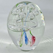 Glass Paperweight Controlled Bubbles Bullicante Joska Design Bavaria picture