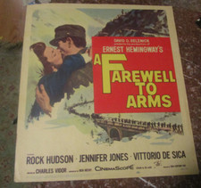 A FAREWELL TO ARMS  Rock Hudson, Jennifer Jones  16x14
