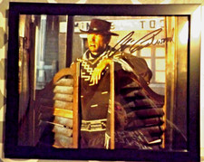 Clint Eastwood Signed - The Good Bad & Ugly  8x10 Pic  SIGNED & Framed W/COA picture
