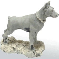 Doberman Pinscher figurine Dog marble chips realistic Souvenirs picture