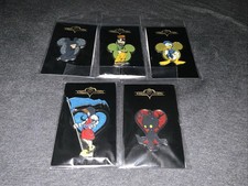 Disney KINGDOM HEARTS Square Enix Japan Exclusive Complete Set of 5 Pins SEALED picture