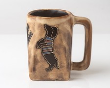 Design By Mara Mexico Fine Art Stoneware Pottery Dog Coffee Mug picture