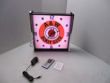 Ice Cold Root beer LED light up Advertising wall clock Brand New picture