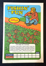 1971 Kellogg’s Fishin' Fun Scratch‑Off Game Card – Pop‑Tarts Unscratched picture