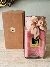 Rare Vtg 1920s Art Deco House of Tre-Jur Pink Bath Salts Jar & Original Box picture