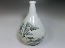 Tokkuri Tokuriko Imari Dyed Tsukuri Sake Vase Era Antiques Edo Period Vintage JP picture
