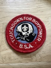 VTG BOY SCOUT PATCH TOUCHDOWN FOR BOYPOWER BSA picture