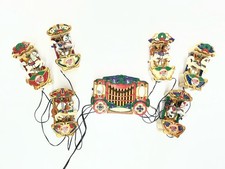 Vtg 1992 Mr Christmas Holiday Carousel 6 Horses Organ 21 Carols Lights Works Gre picture
