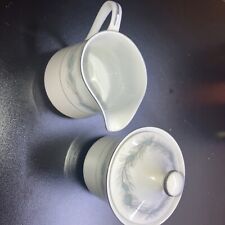 VTG Style House Fine China Duchess Creamer & Sugar BowL W/Lid + 🧂Pepper Shakers picture