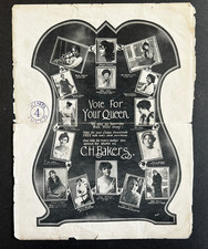 One-of-a-Kind 1907 Tournament of Roses Parade Queen Candidates Poster/Flyer picture