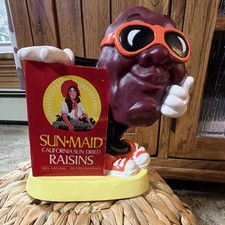 Vintage 1987 California Raisins Sun-Maid bank - PVC hard plastic picture