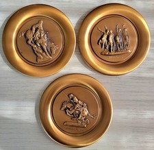 3 Frederic Remington Limited Edition Roman Bronze Works 7.75