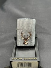 Zippo 1992 Wild Life Series Deer MINT IN PLASTIC BLACK BOX UNFIRED picture
