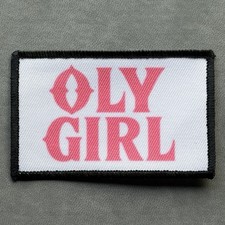 Oly Girl Olympia Beer Patch Badge Retro Vintage Tumwater picture