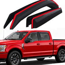 2015-2020 in-Channel Rain Guards Window Visors for Truck Ford F-150 SuperCrew/Cr picture