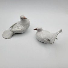 COPENHAGEN BING GRONDAHL Pair Fine Porcelain Pigeons 2539 & 2540 Denmark picture