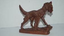 Vintage 1992 Irish Setter Pointer Dog Hunting Figurine with Duck by RED MILL USA picture