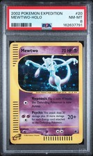 2002 POKEMON EXPEDITION #20 MEWTWO-HOLO PSA 8 #20 - New Cert - Swirl picture
