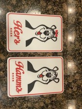Hamm’s & Hers Resturaunt Hamms Bathroom Sign Mancave Bar Beer 9x6in picture