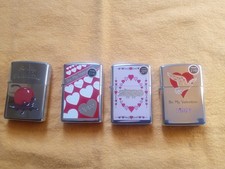 Zippo Valentines Lighters/W Original Boxes 3-1994-1- 1996 picture