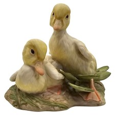 Cybis Porcelain Ducklings Figurine Yellow Bisque Hand Painted 1977 Vintage USA picture