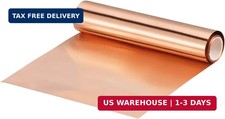 Copper Flashing Sheet Roll 3500mm x 100mm x 0.02mm, 99.9% Pure Copper Strip 4