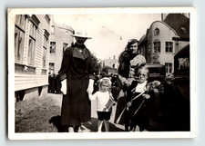Photo Women Children on Street Norwegian Flags Constitution Day Vintage 1936 picture