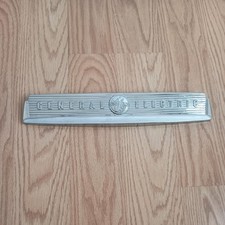Vintage 1950's General Electric GE Refrigerator Emblem Nameplate Logo Badge Nice picture