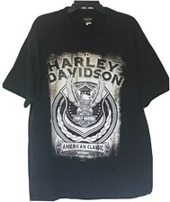 Vtg Harley Davidson T Shirt Men’s XL Black Eagle Daytona Beach USA Made Bravado picture