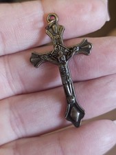 Gorgeous VTG Crucifix INRI RELIGIOUS PENDANT BM picture