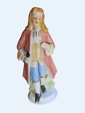 Vintage Porcelain Figurine Young Man In 18th Century Attire 8 inch Tall picture
