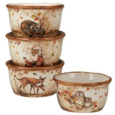 Certified International Pine Forest 22 oz. Ice Cream/Dessert Bowls, Set of 4, picture