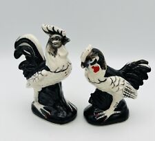 Vtg Rooster Hen Salt & Pepper Shakers Country Chicken Farm Decor MCM Japan picture