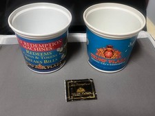 Vintage Trump Plaza Atlantic City Casino Coin Buckets Lot of 2 + Trump Card picture