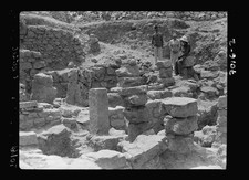 Photo:Bethel West Bank 1934 Archaeological Excavation Ruins Stones Men picture